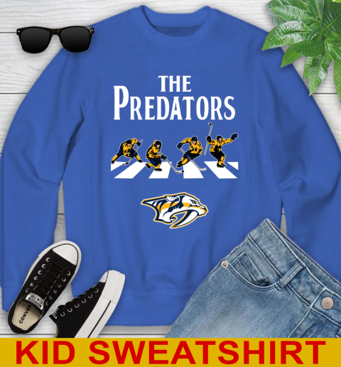 NHL Hockey Nashville Predators The Beatles Rock Band Shirt Youth Sweatshirt 6