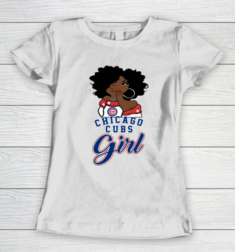 Chicago Cubs Girl MLB Women's T-Shirt 3