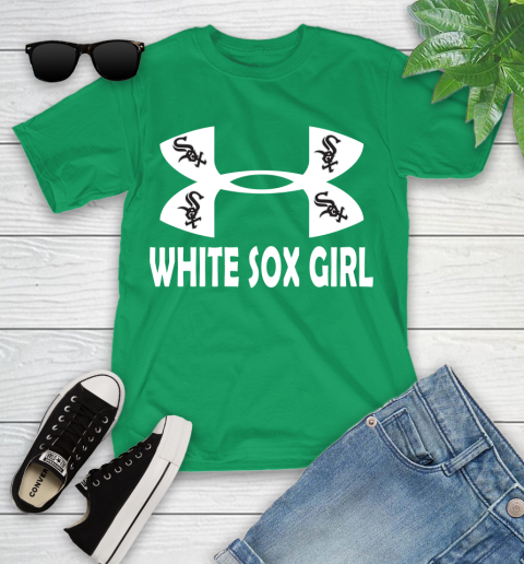 MLB Chicago White Sox Girl Under Armour Baseball Sports Youth T-Shirt 8