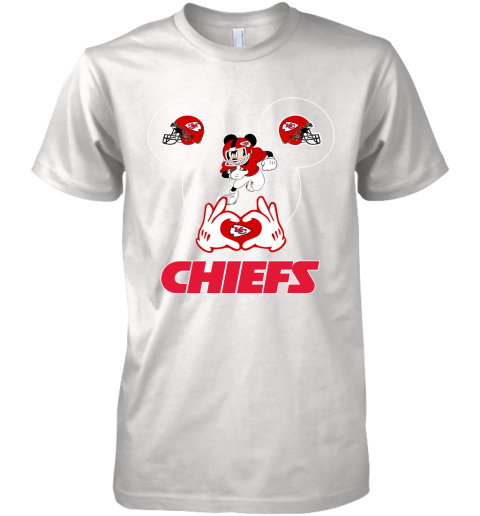 I Love The Chiefs Mickey Mouse Kansas City Chiefs Premium Men's T-Shirt