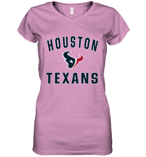 Houston Texans NFL Line by Fanatics Branded Red Victory Women's V-Neck T-Shirt