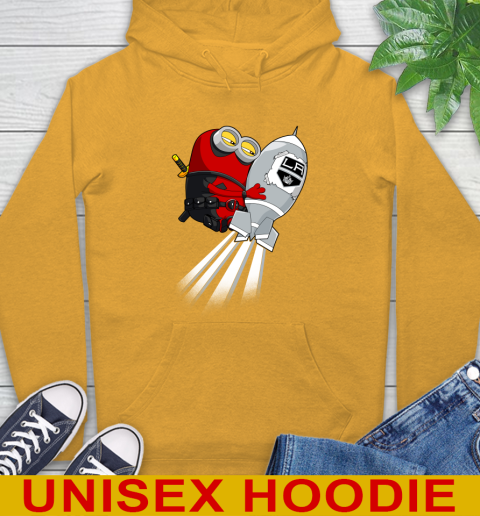 NHL Hockey Los Angeles Kings Deadpool Minion Marvel Shirt Hoodie 2
