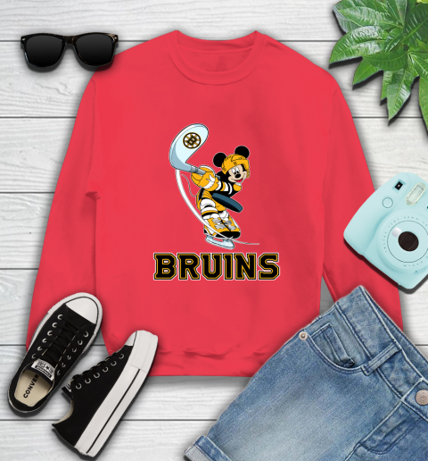 NHL Hockey Boston Bruins Cheerful Mickey Mouse Shirt Sweatshirt 10