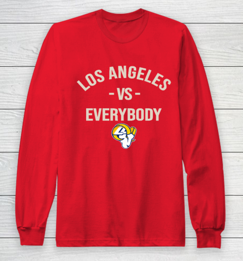Los Angeles Rams Vs Everybody Long Sleeve T-Shirt 7
