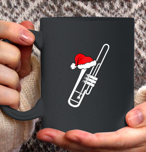 Christmas Gift Trombone Santa Trombone Funny Xmas Pajama Ceramic Mug 11oz 2