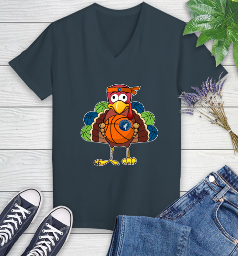 Minnesota Timberwolves Turkey thanksgiving day Women's V-Neck T-Shirt 8