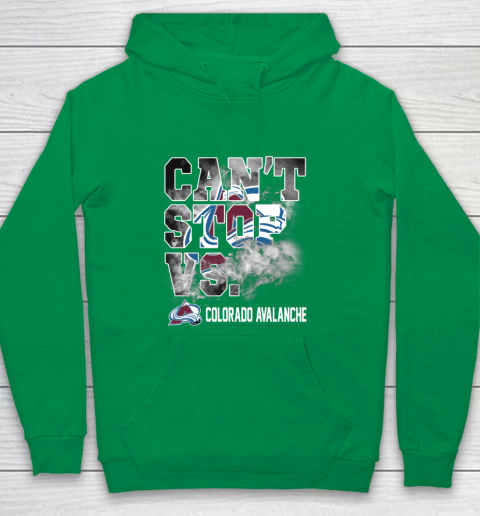 NHL Colorado Avalanche Hockey Can't Stop Vs Youth Hoodie - Image 5