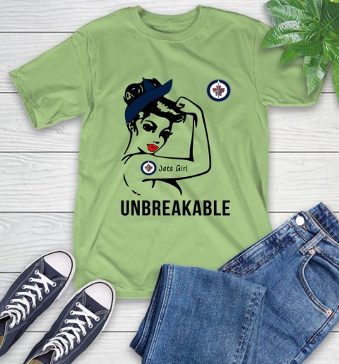 NHL Winnipeg Jets Girl Unbreakable Hockey Sports T-Shirt 9