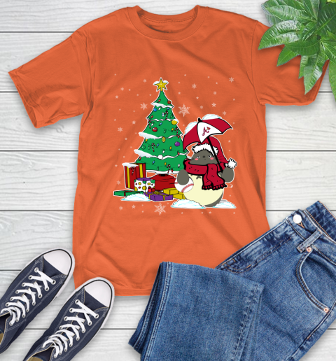 Atlanta Braves MLB Baseball Cute Tonari No Totoro Christmas Sports T-Shirt 4