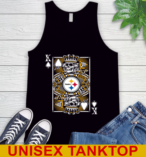 Pittsburgh Steelers NFL Football The King Of Spades Death Cards Shirt Tank Top