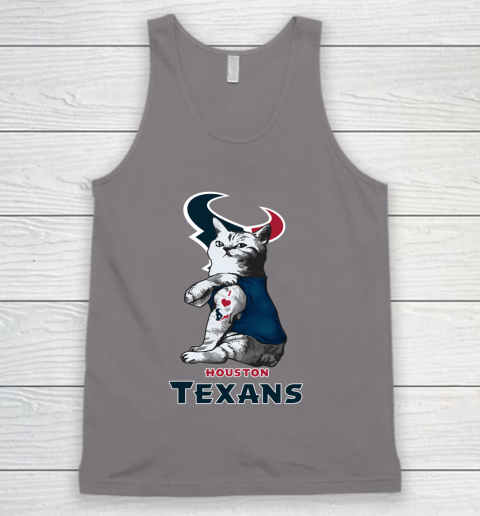 NFL Football My Cat Loves Houston Texans Tank Top 6