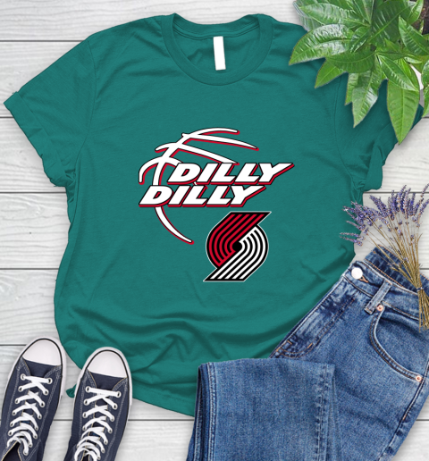 NBA Portland Trail Blazers Dilly Dilly Basketball Sports Women's T-Shirt 12