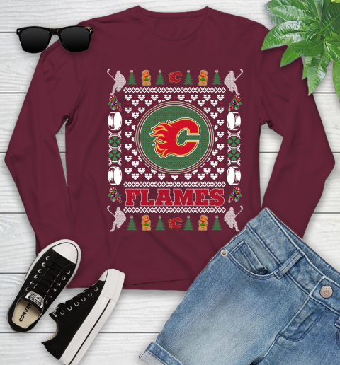Calgary Flames Merry Christmas NHL Hockey Loyal Fan Ugly Shirt 129