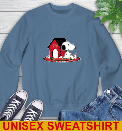 NHL Hockey Calgary Flames Snoopy The Peanuts Movie Shirt Sweatshirt 8