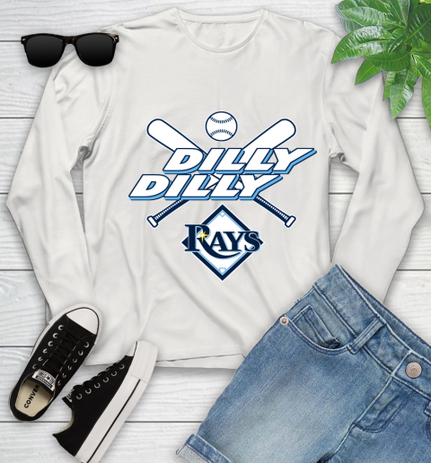 MLB Tampa Bay Rays Dilly Dilly Baseball Sports Youth Long Sleeve 12