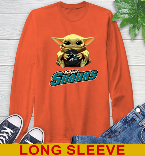 NHL Hockey San Jose Sharks Star Wars Baby Yoda Shirt 62