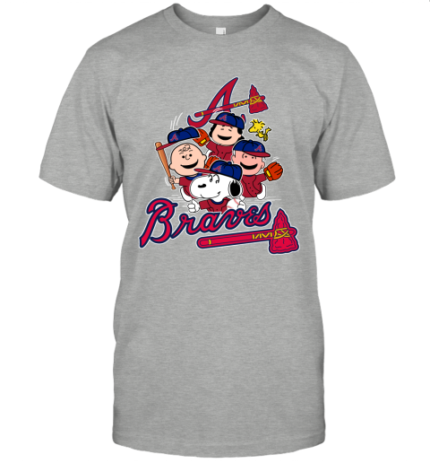 Atlanta Braves Snoopy Peanuts Christmas T-Shirt - ShirtsOwl Office