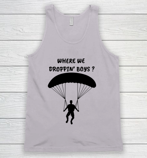Fortnite Tshirt Where we droppin Boys Tank Top 2