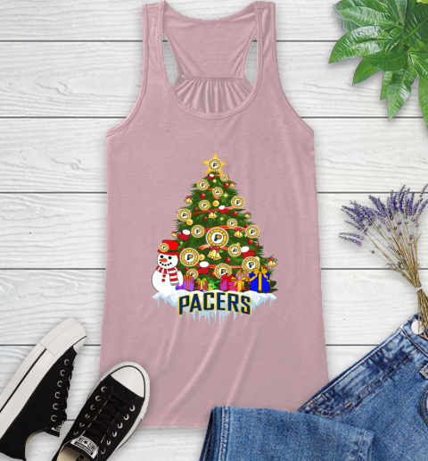 Indiana Pacers Merry Christmas NBA Basketball Sports Racerback Tank 11