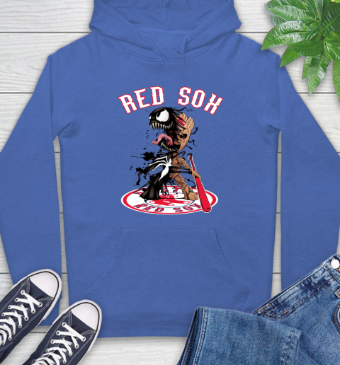 MLB Boston Red Sox Baseball Venom Groot Guardians Of The Galaxy Hoodie 9