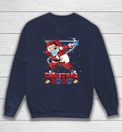 St.Louis Blues Funny Santa Claus Dabbing Christmas 2020 NHL Sweatshirt 2
