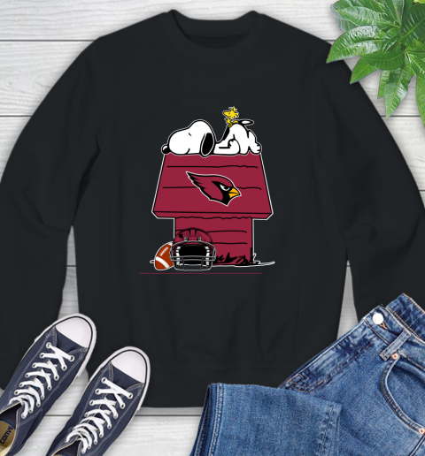 Arizona Cardinals NFL Football Snoopy Woodstock The Peanuts Movie Sweatshirt 2