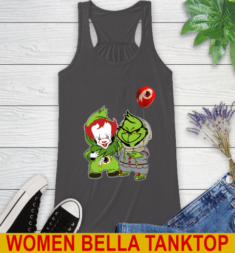 Washington Redskins Baby Pennywise Grinch Christmas NFL Football Racerback Tank 12