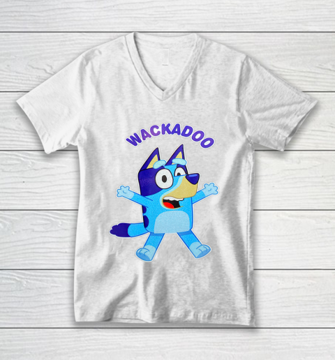 Wackadoo Blueys Love Fathers Day Gift V-Neck T-Shirt