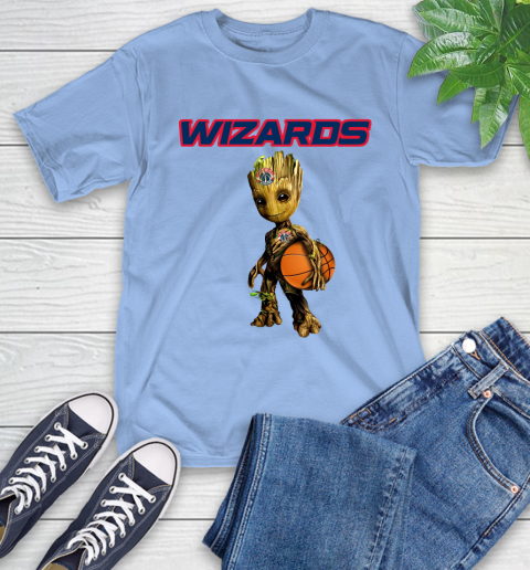 Washington Wizards NBA Basketball Groot Marvel Guardians Of The Galaxy T-Shirt 11