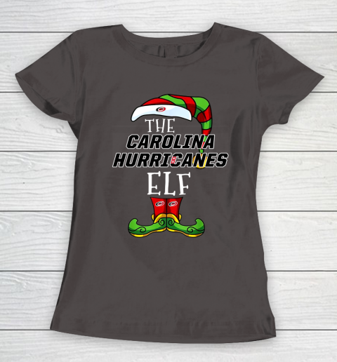 Carolina Hurricanes Christmas ELF Funny NHL Women's T-Shirt 7