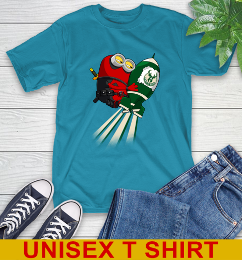 NBA Basketball Milwaukee Bucks Deadpool Minion Marvel Shirt T-Shirt 9