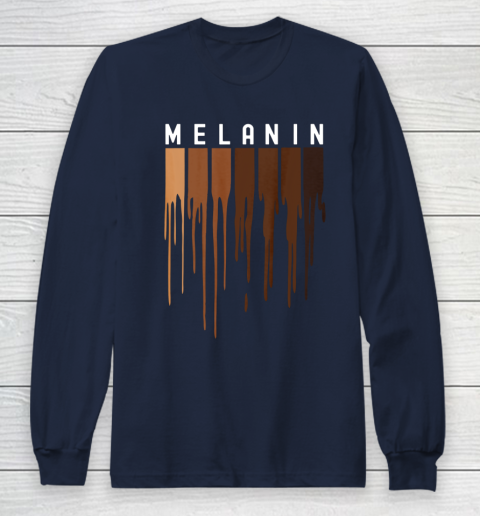 Drippin Melanin T Shirt for Women Pride  Black History Gift Long Sleeve T-Shirt 2