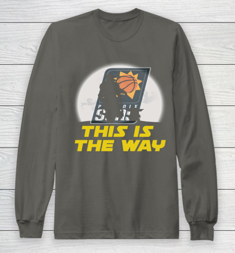 Phoenix Suns NBA Basketball Star Wars Yoda And Mandalorian This Is The Way Long Sleeve T-Shirt 5
