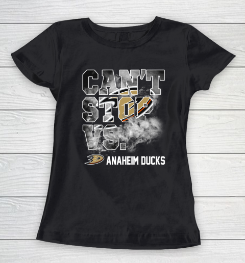NHL Anaheim Ducks Hockey Can't Stop Vs Women's T-Shirt
