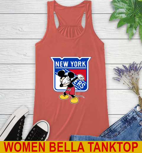 New York Rangers NHL Hockey Dabbing Mickey Disney Sports Racerback Tank 4