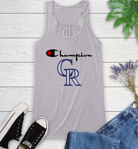 MLB Baseball Colorado Rockies Champion Shirt Racerback Tank 4 MLB Baseball Colorado Rockies Champion Shirt Racerback Tank - Image 4