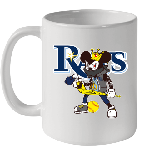 Tampa Bay Rays MLB Baseball Mickey Peace Sign Sports Ceramic Mug 11oz