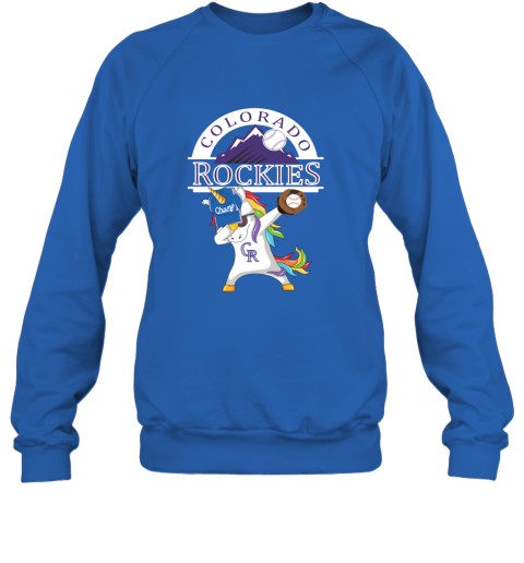 Hip Hop Dabbing Unicorn Flippin Love Colorado Rockies Sweatshirt