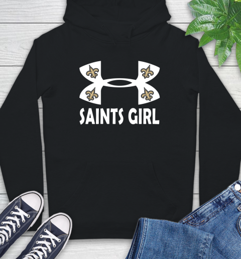 NFL New Orleans Saints Girl Under Armour Football Sports Hoodie