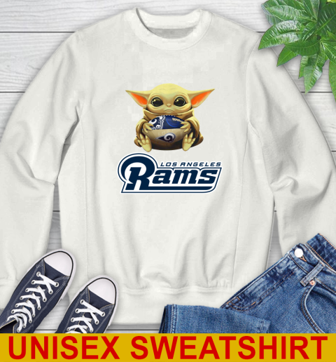 NFL Football Los Angeles Rams Baby Yoda Star Wars Shirt Sweatshirt