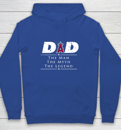 Los Angeles Angels MLB Baseball Dad The Man The Myth The Legend Youth Hoodie 6