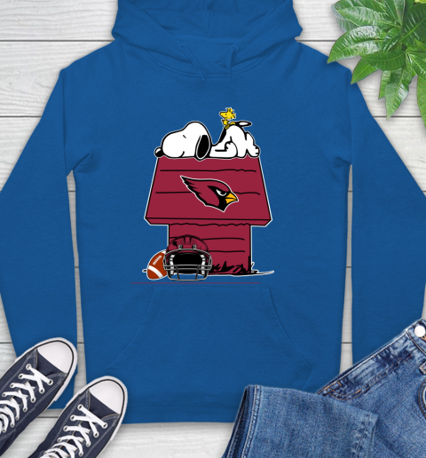 Arizona Cardinals NFL Football Snoopy Woodstock The Peanuts Movie Hoodie 9
