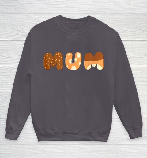Bluey Mum for moms on Mother Day Chili Youth Sweatshirt 5