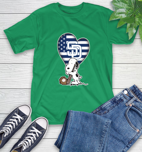 San Diego Padres MLB Baseball The Peanuts Movie Adorable Snoopy T-Shirt 7