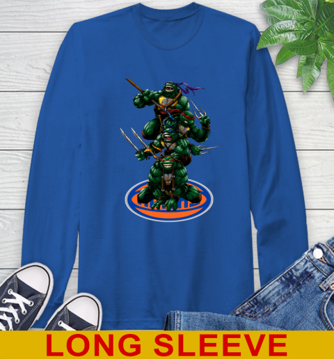 NBA Basketball New York Knicks Teenage Mutant Ninja Turtles Shirt Long Sleeve T-Shirt - Image 10