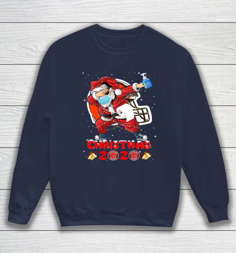 Cleveland Browns Funny Santa Claus Dabbing Christmas 2020 NFL Sweatshirt 2