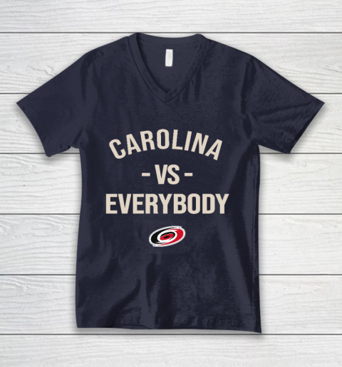 Carolina Hurricanes Vs Everybody V-Neck T-Shirt 2