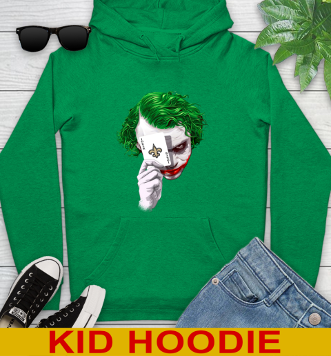 New Orleans Saints NFL Football Joker Card Shirt Youth Hoodie 8