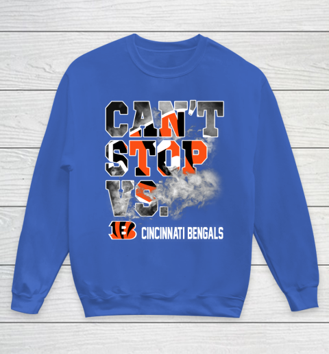 NFL Cincinnati Bengals Can't Stop Vs Youth Sweatshirt 6