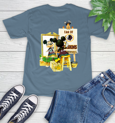 NFL Football Washington Redskins Mickey Drawing Shirt 9